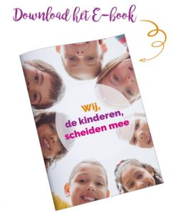 wij. de kinderen scheiden mee